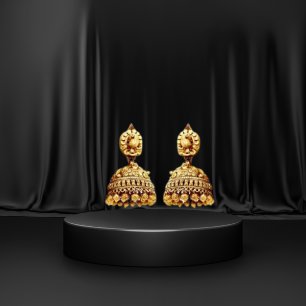 Krompt gold color jhumka collection
