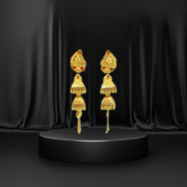 Leaves shape earings
