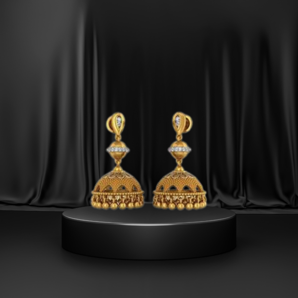 Gold Krompt earing