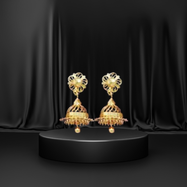 Krompt jhumka gold plated