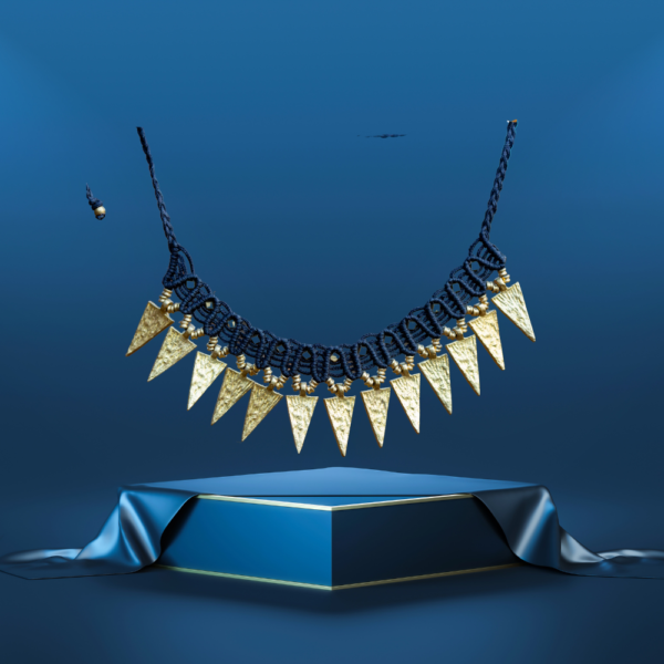 Black & silver necklace