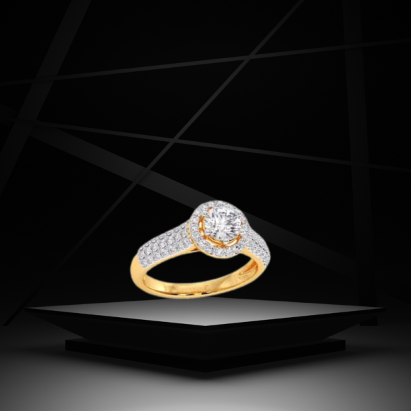Fenda single silver stone ring