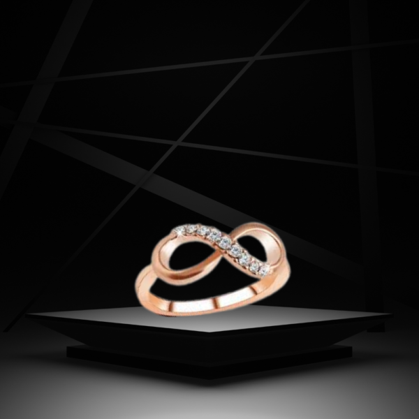 modern round pattern ring