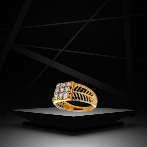 9 white stone ring