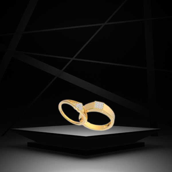 Alibo gold ring with stone