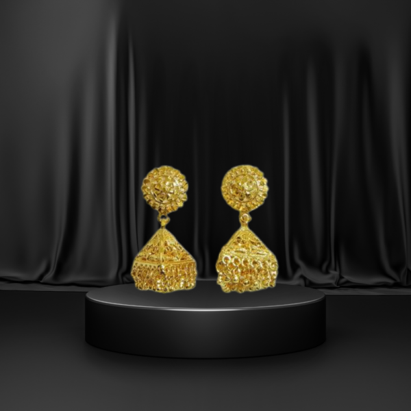 Flower print earing